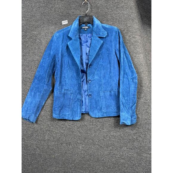 Chadwicks of Boston Jacket Womens 8 Suede Leather Blazer Lined Classic Pockets - Picture 1 of 7